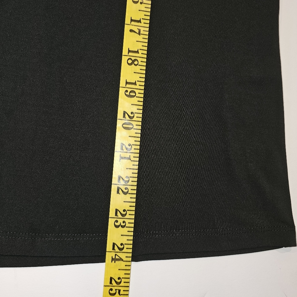 NWT Shavonne Dorsey Black Asymmetrical Neck Long Sleeve Blouse Top Size L - Picture 7 of 9